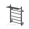 Полотенцесушитель WAY III c полкой 60/50 U RAL9005 mat Ника